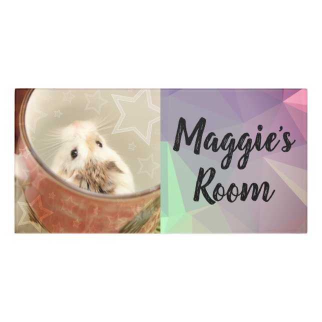 Hammyville - Cute Hamster Door Sign (Classic Front)