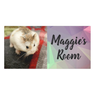 Hammyville - Cute Hamster Door Sign