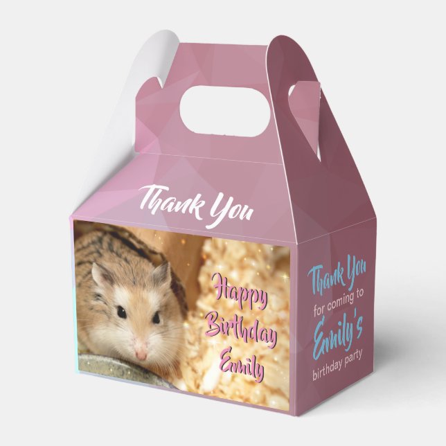 Hammyville - Cute Hamster Favor Boxes (Front Side)