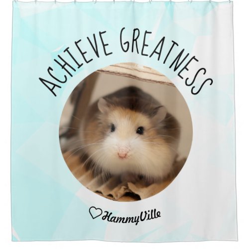 HammyVille _ Cute Hamster Fresh  Squeeky Clean Shower Curtain