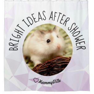 HammyVille - Cute Hamster Fresh & Squeeky Clean Shower Curtain