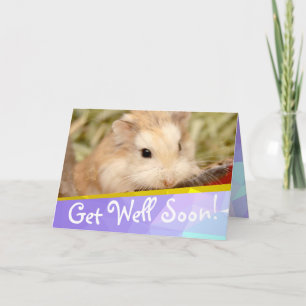Hammyville - Cute Hamster Get Well Soon Card