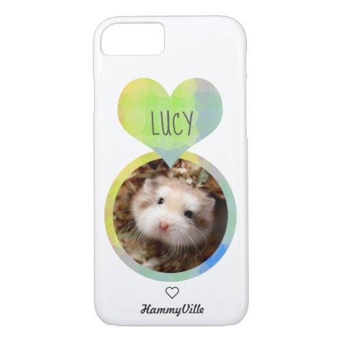 Hammyville _ Cute Hamster Heart iPhone 87 Case