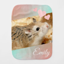 Hammyville - Cute Hamster Heart Pastel Pink Green