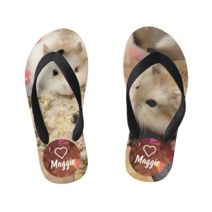 HammyVille - Cute Hamster Kid's Flip Flops