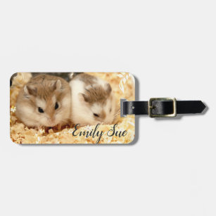 Crazy Hamster LADY STARS Visual Luggage Tag Valise Sac-drôle de Voyage Animal