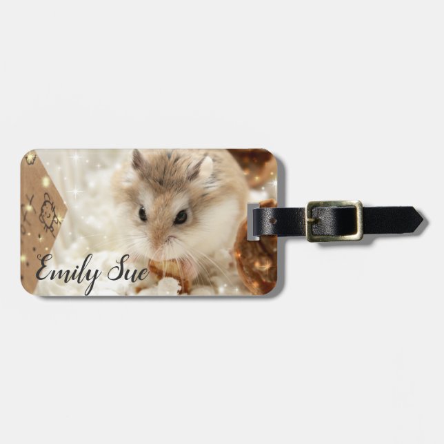 Hammyville - Cute Hamster Luggage Tag (Front Horizontal)