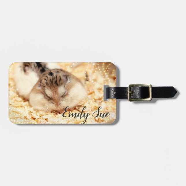 Hammyville - Cute Hamster Luggage Tag (Front Horizontal)
