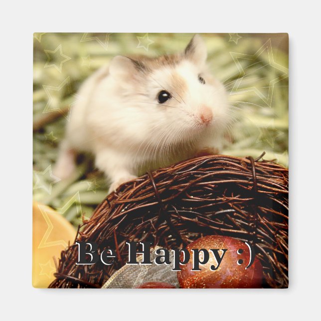 Hammyville - Cute Hamster Magnet (Front)