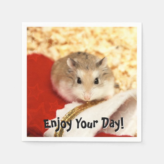 Hammyville - Cute Hamster Paper Napkins (Front)