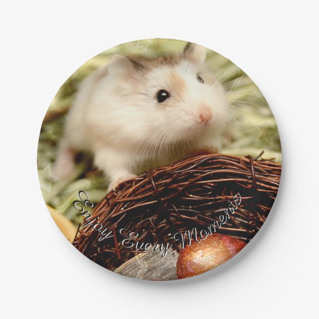 Hammyville - Cute Hamster Paper Plates (Front)