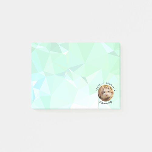 HammyVille _ Cute Hamster with Motivational Quote Post_it Notes
