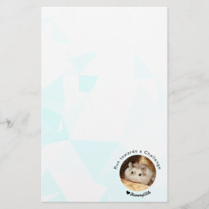 Hammyville - Cute Hamster with Motivational Quote Stationery