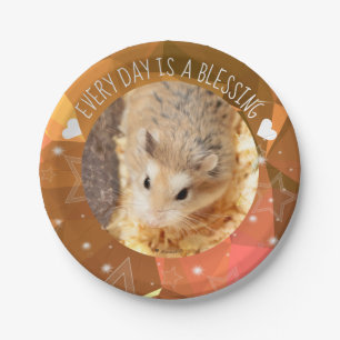 Hammyville - Cute Robo Hamster Blessing Paper Plates
