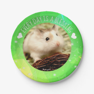 Hammyville - Cute Robo Hamster Blessing Paper Plates