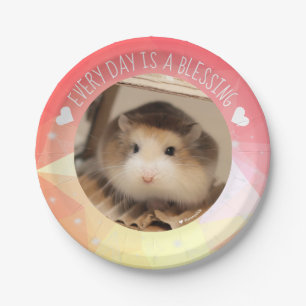 Hammyville - Cute Robo Hamster Blessing Paper Plates