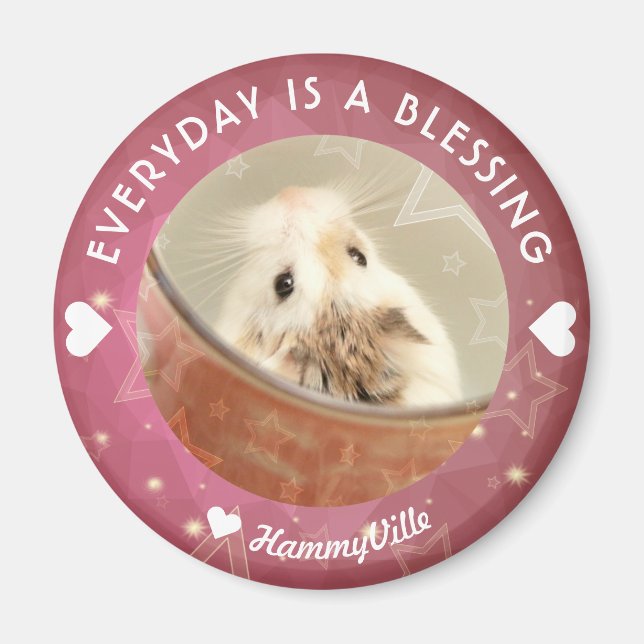 Hammyville - Cute Robo Hamster Magnet (Front)