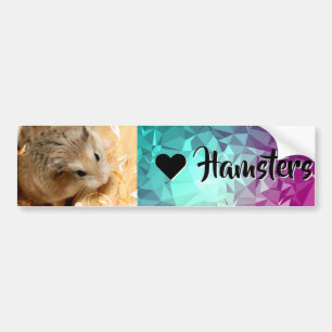 Hammyville - I Love Hamster Bumper Sticker