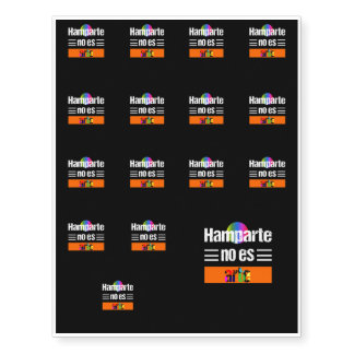 Hamparte is not art temporary tattoos