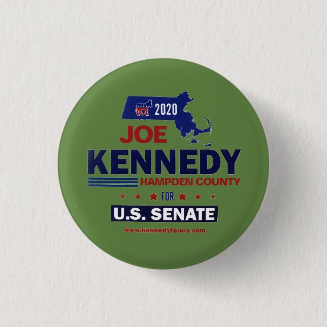 Hampden County for Joe Kennedy 2020 Button (Front)