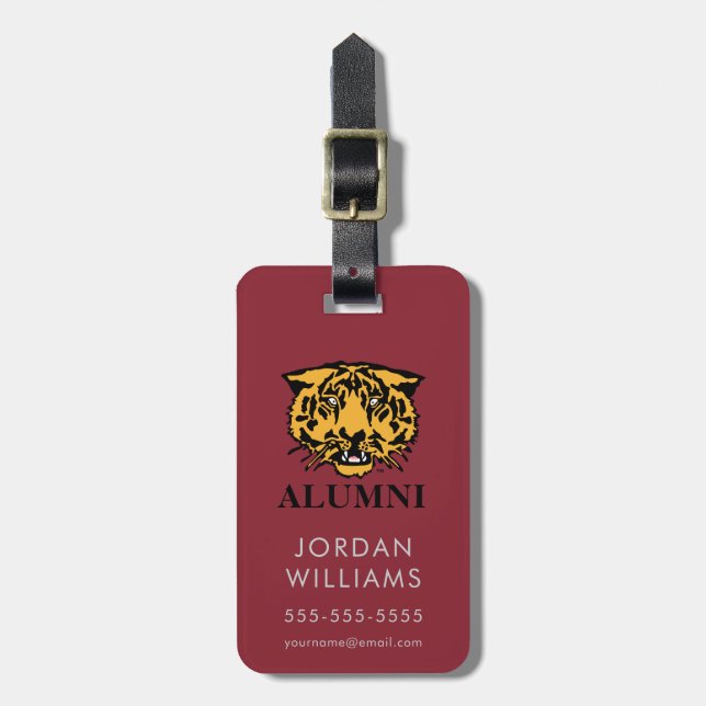 Hampden-Sydney Alumni Luggage Tag (Front Vertical)