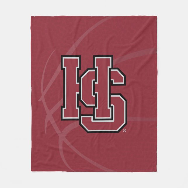 Hampden-Sydney Basketball Fleece Blanket (Front)