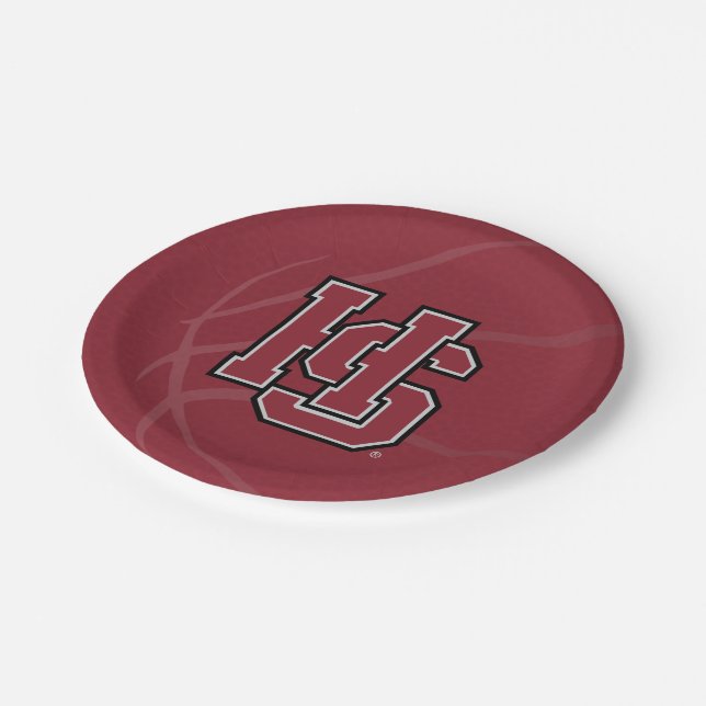 Hampden-Sydney Basketball Paper Plates (Angled)