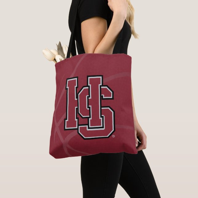Hampden-Sydney Basketball Tote Bag (Close Up)