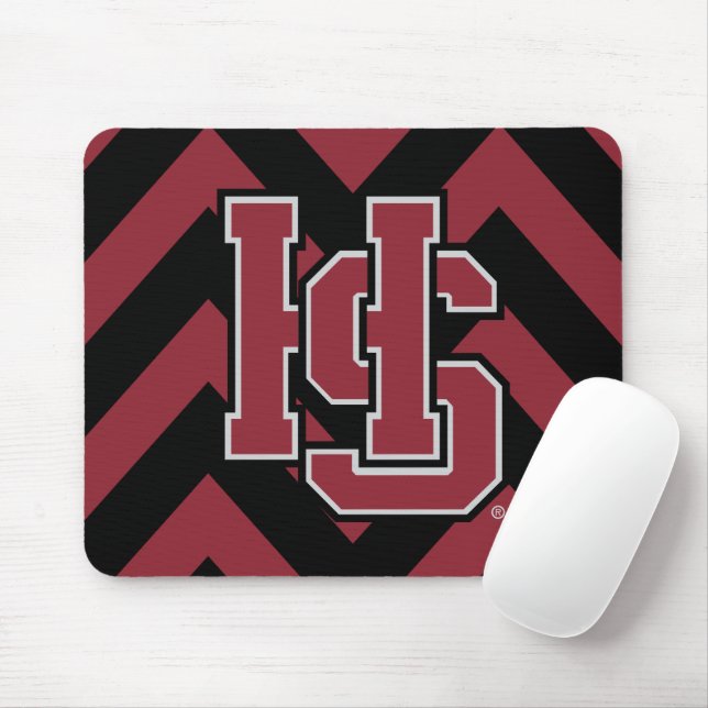 Hampden-Sydney Chevron Mouse Pad (With Mouse)