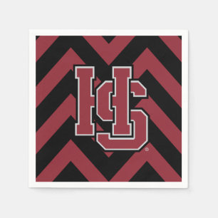 Hampden-Sydney Chevron Napkins