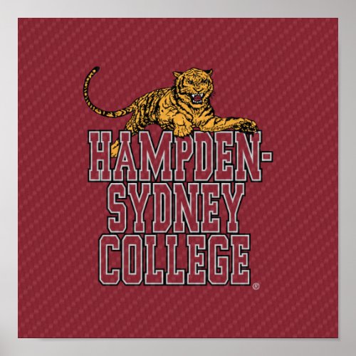 Hampden_Sydney College Carbon Fiber Poster