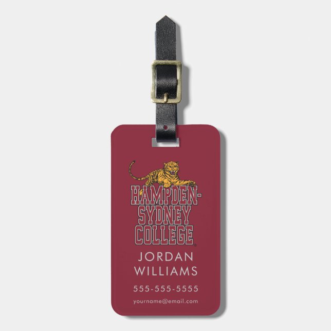Hampden-Sydney College Luggage Tag (Front Vertical)