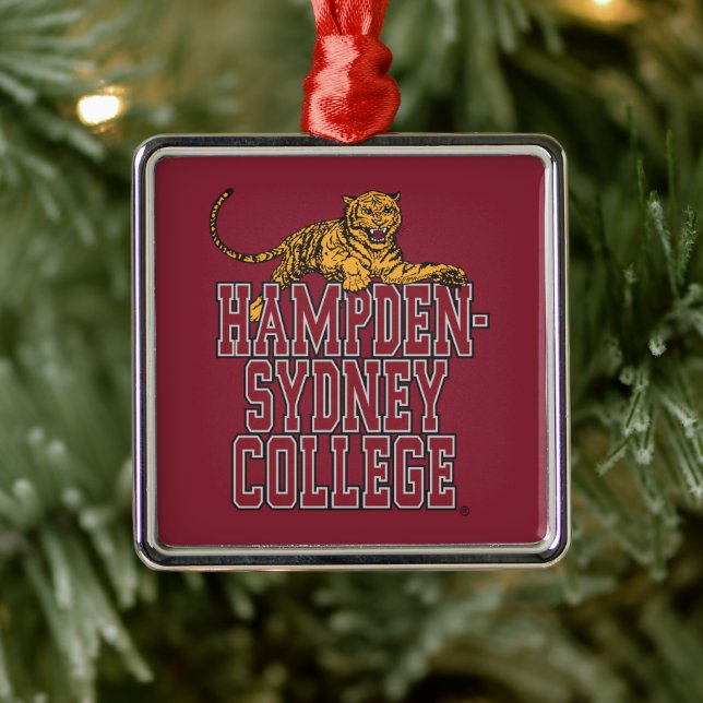 Hampden-Sydney College Metal Ornament (Tree)