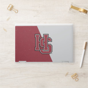Hampden-Sydney Color Block Distressed HP Laptop Skin