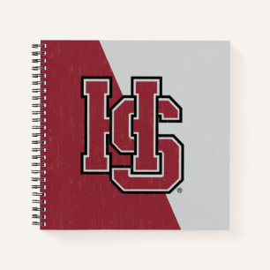 Hampden-Sydney Color Block Distressed Notebook
