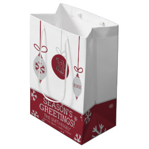 Hampden-Sydney Holiday Medium Gift Bag