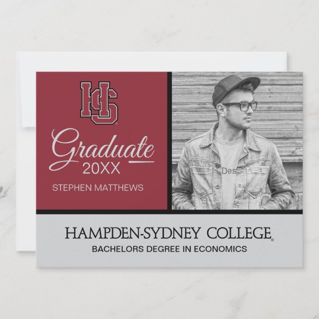 Hampden-Sydney HS Graduation Invitation (Front)
