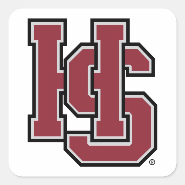 Hampden-Sydney HS Square Sticker (Front)