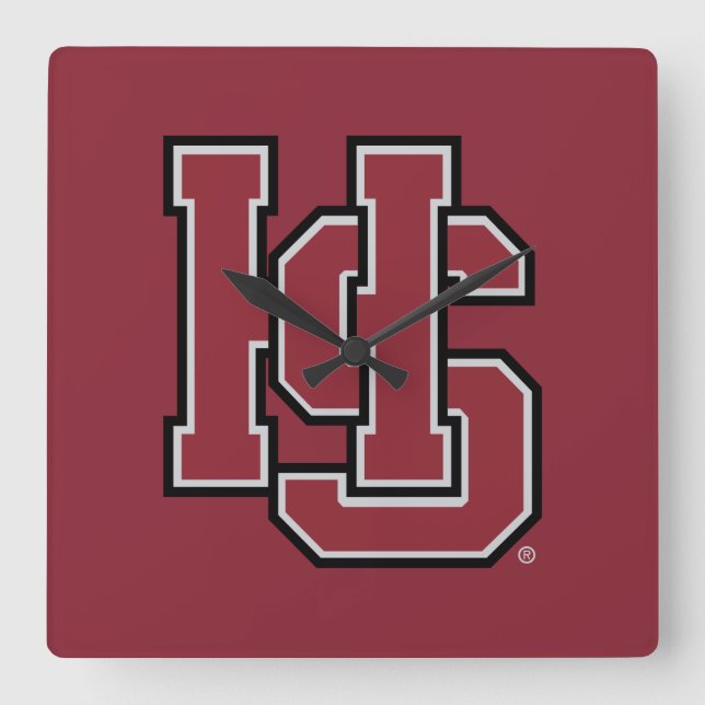 Hampden-Sydney HS Square Wall Clock (Front)