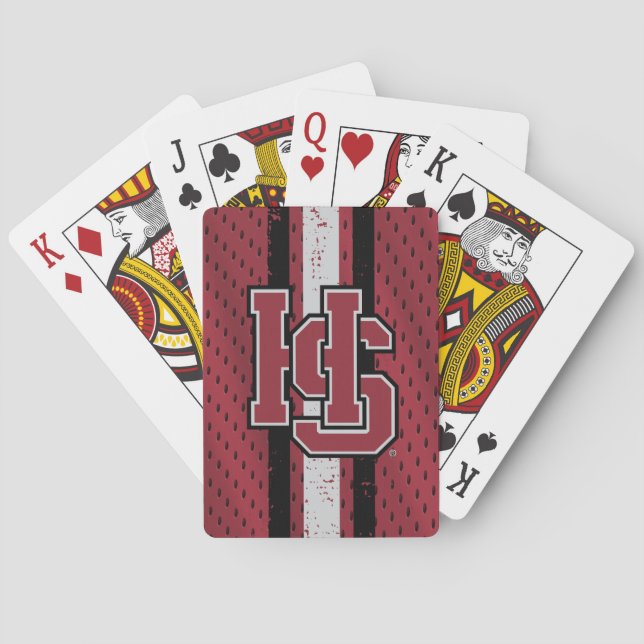 Hampden-Sydney Jersey Poker Cards (Back)