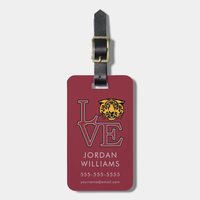 Hampden-Sydney Love Luggage Tag (Front Vertical)
