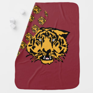 Hampden-Sydney Tiger Logo Baby Blanket