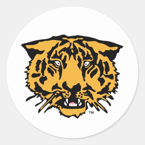 Hampden_Sydney Tiger Logo Classic Round Sticker
