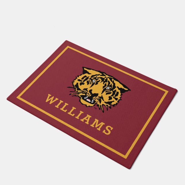 Hampden-Sydney Tiger Logo Doormat (Angled)