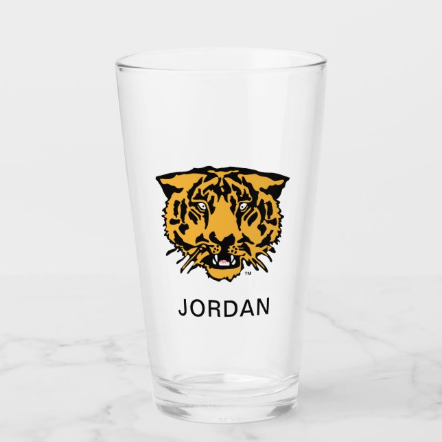 Hampden-Sydney Tiger Logo Glass (Front)