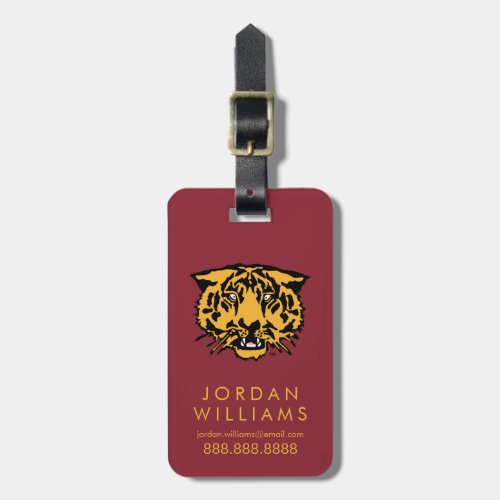 Hampden_Sydney Tiger Logo Luggage Tag