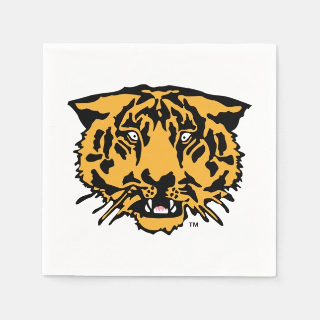 Hampden-Sydney Tiger Logo Napkins (Front)
