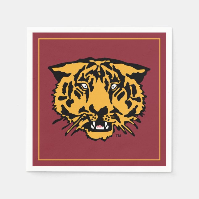Hampden-Sydney Tiger Logo Napkins (Front)