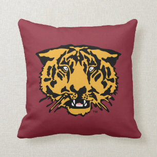 Hampden-Sydney Tiger Logo Throw Pillow