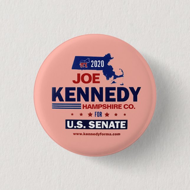 Hampshire County for Joe Kennedy 2020 Button (Front)